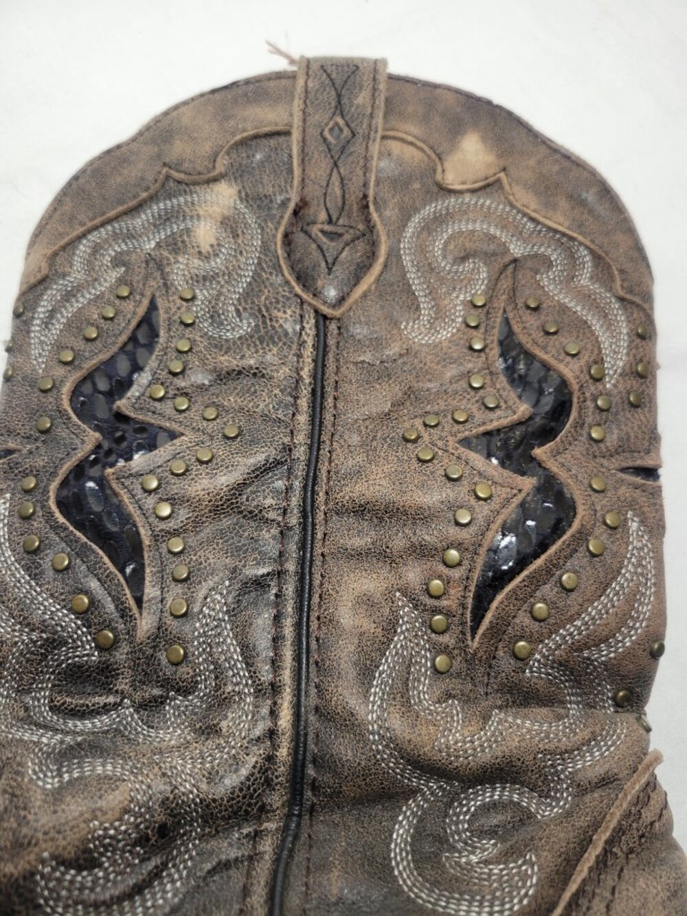 Laredo Lucretia Studded Leather Western Cowboy Boots Women's 9.5M - Picture 9 of 15